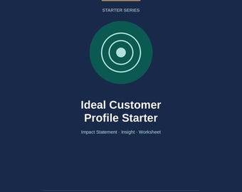 Ideal Customer Profile Template | ICP Worksheet | B2B Buyer Persona Guide | Digital Download PDF