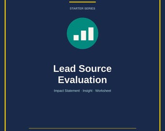 Lead Source Tracker Template | Marketing Channel Evaluation Worksheet | Digital Download PDF