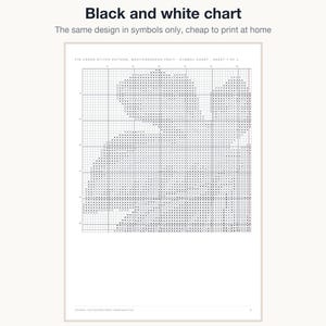 The black and white symbol chart, the same design in symbols only