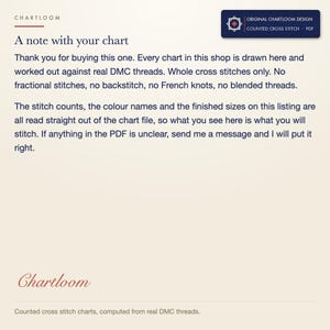 A note from Chartloom about how the charts are made
