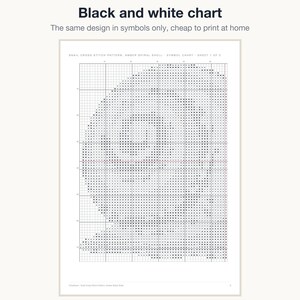 The black and white symbol chart, the same design in symbols only