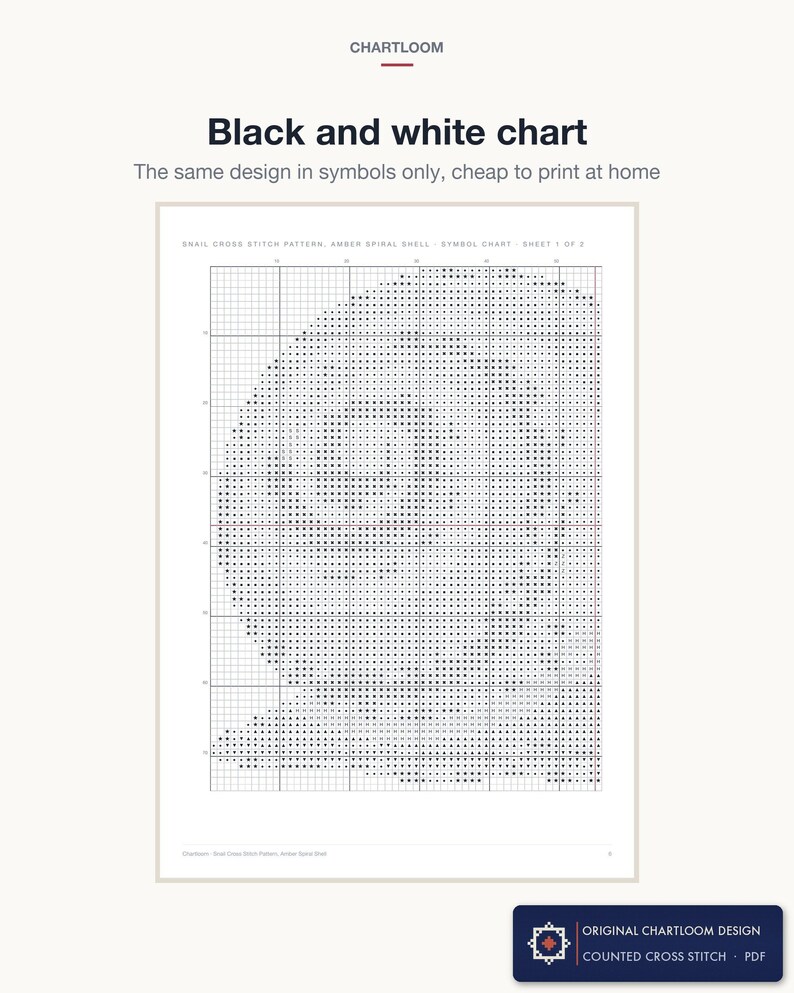 The black and white symbol chart, the same design in symbols only