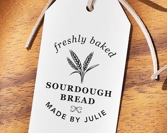 Sourdough Bread Stamp, Homemade Baked Goods, Gift For Mom or Grandma, Self Inking Stamp or Rubber Stamp, Baking Stamper