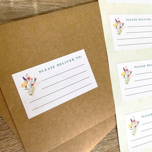 Gelieve te leveren aan stickers en postetiketten pakket van 16 lege ontvanger adres stickers voor penvrienden, envelop stickers