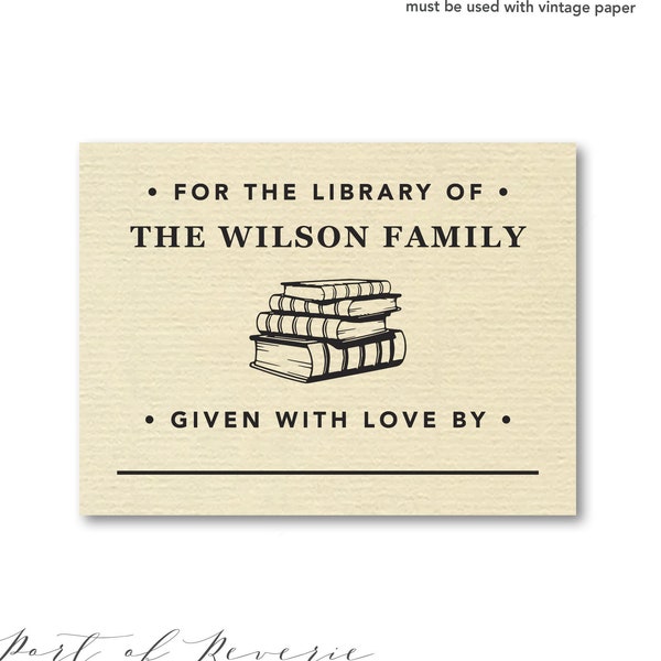 Personalized Book Plate Stickers, Custom For the Library of Stickers Set, This Book Belongs to, Library book labels