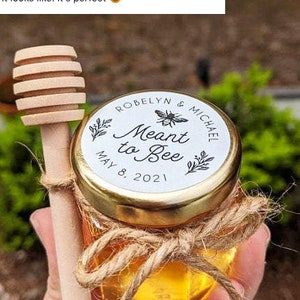Meant to bee sticker, Honey jar favor stickers or seed packet labels, Meant to bee wedding stickers, Honey Bridal Shower, F16:18