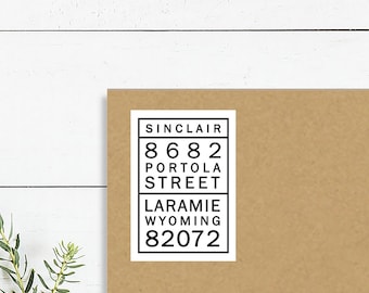 Modern Address Stickers, Return Address Labels, Set of 28 Personalized Address Stickers for Envelope Seals, Custom Address Labels F21:1