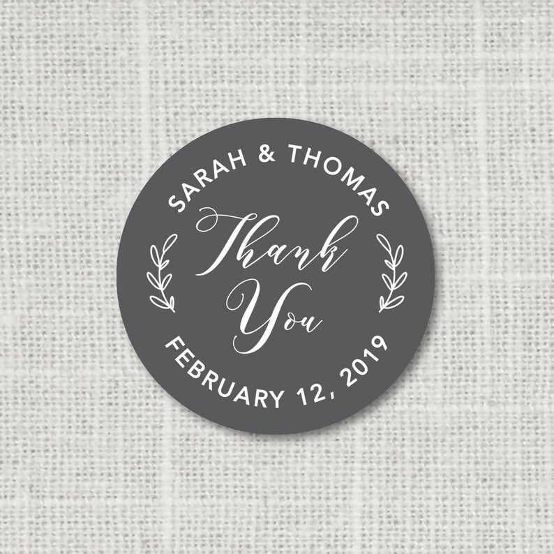 Thank You Personalised Business Name Stickers Envelope Seals Your Logo Labels