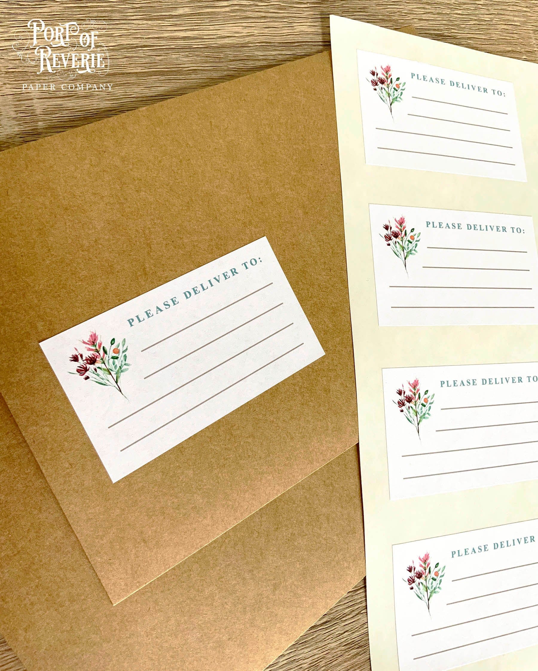 Mailing Labels Pack of 16 Blank Recipient Address Stickers for Etsy