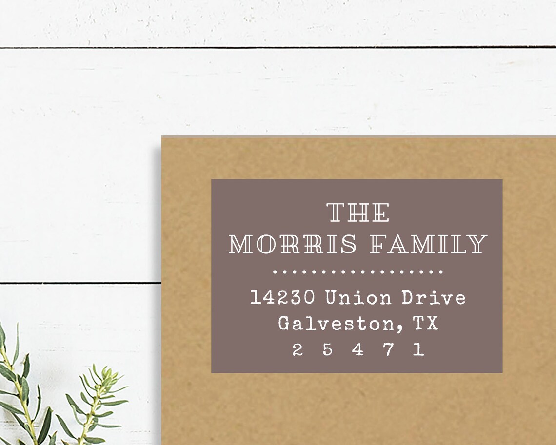 Modern Address Stickers Set of 28 Typewriter Stationery Etsy