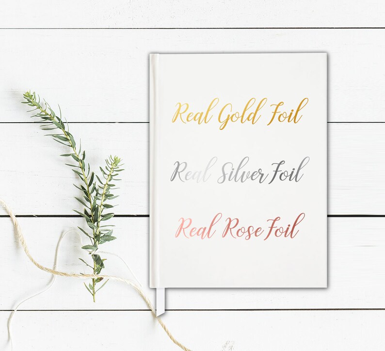 Floral Wedding Guest Book Modern Wedding Guestbook Etsy