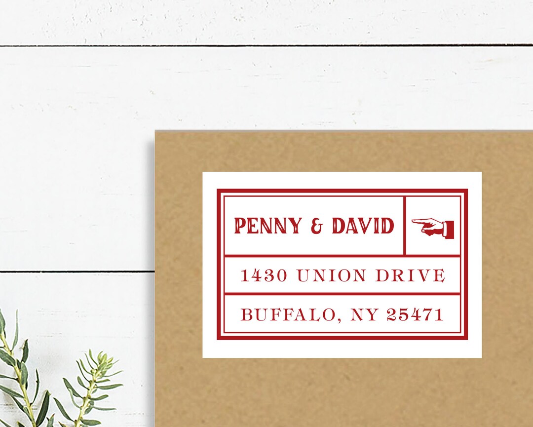 Retro Address Stickers, Set of 28 Personalized Address Stickers, Art ...