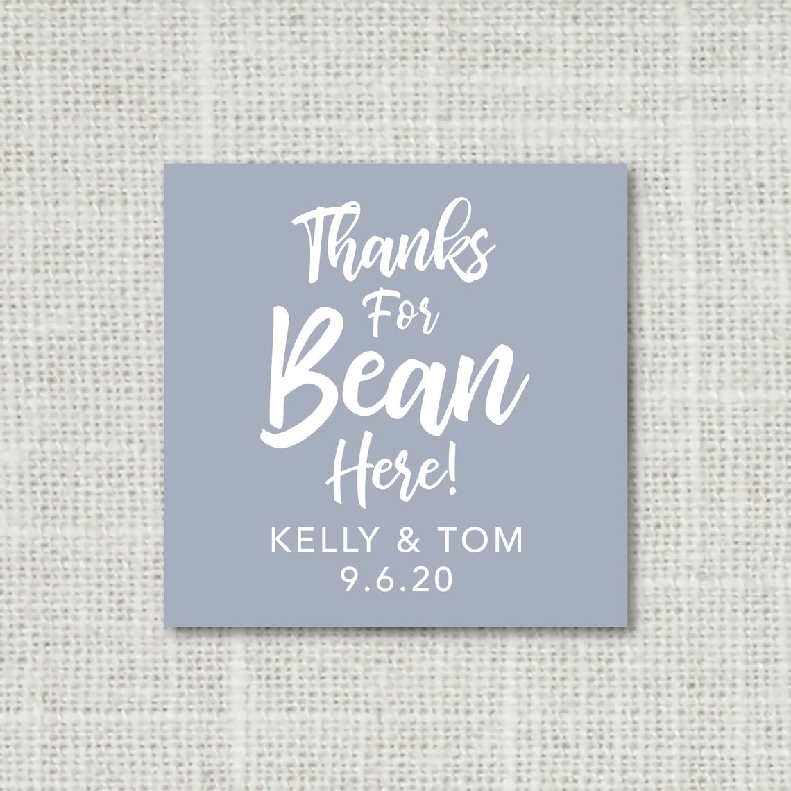 Thanks for Bean Here Coffee Bean Favor Coffee Favour Coffee Etsy