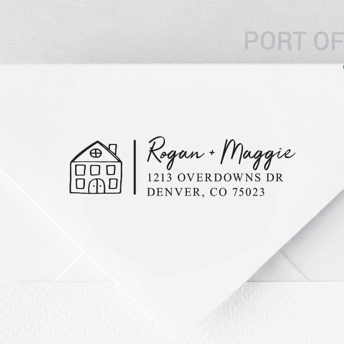 Personalized Address Stamp (See Note)