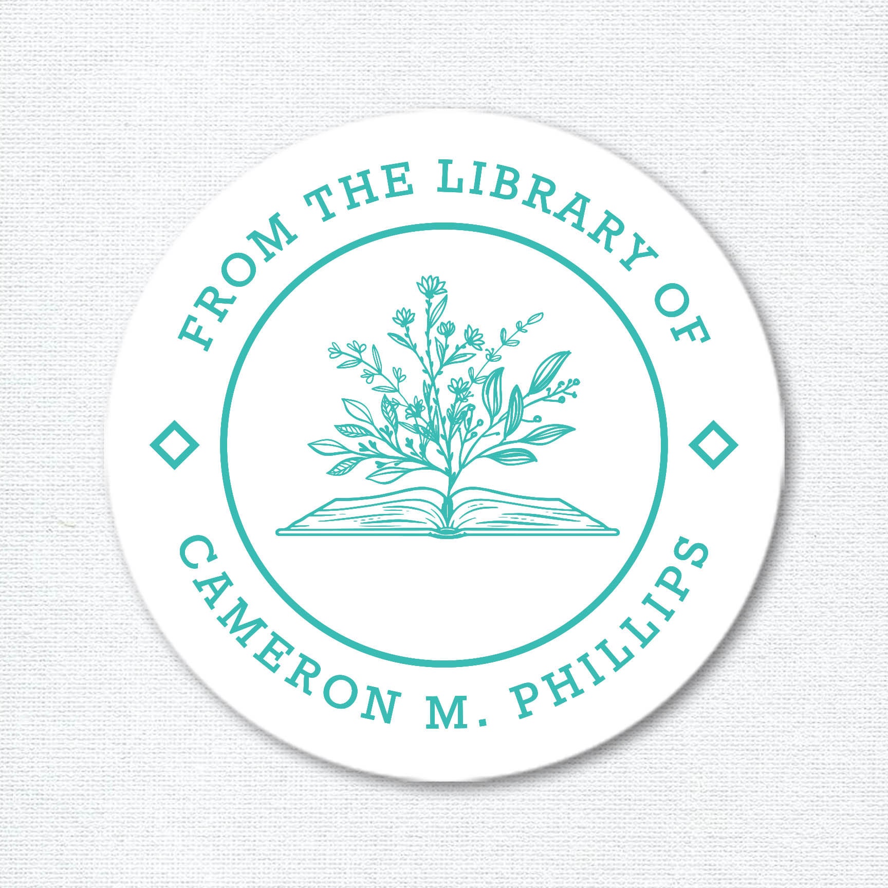 Personalized Book Labels From the Library of Stickers Etsy
