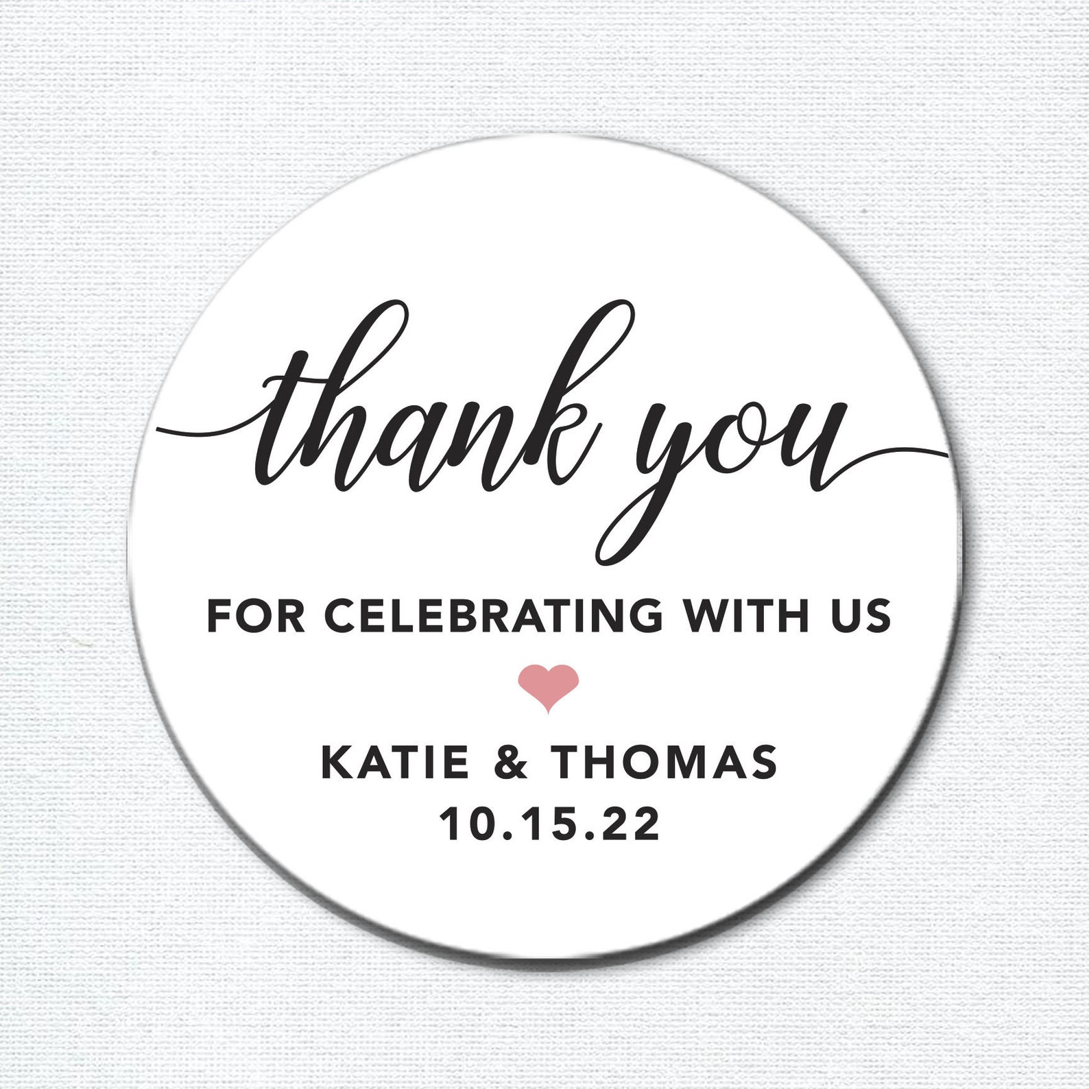 Custom Wedding Stickers Thank You Stickers With Calligraphy - Etsy UK