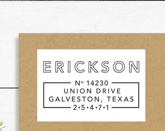 Modern Address Stickers, Return Address Labels Set of 28, Personalized Address Stickers for Envelope Seals, Custom Address Labels, F20:8