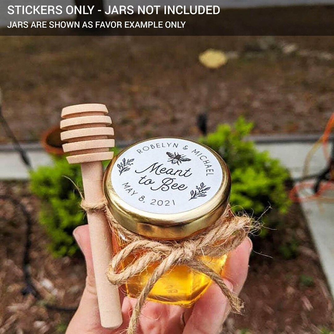 Meant to Bee Sticker for Honey Jar Favors or Seed Packet Labels, Bee ...