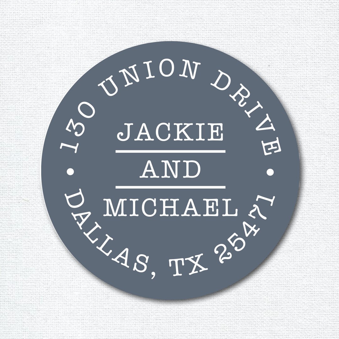 Custom Address Stickers With Typewriter Font Personalized Etsy