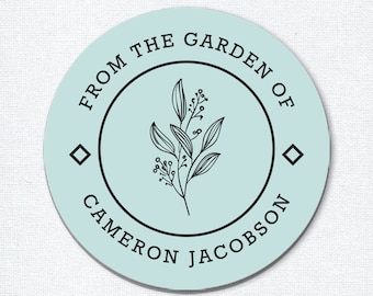 Uit de tuin van stickers, tuincadeau voor moeder of oma, kruidentuin, bak- of conservenverpakking