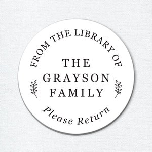 Pegatinas personalizadas de ex libris, etiquetas personalizadas de libros de apellidos, de la biblioteca de pegatinas, pegatinas Ex Libris, este libro pertenece a