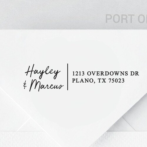 Return Address Stamp 51 Wooden or Selfinking Etsy