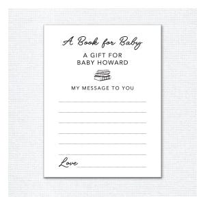 Baby Shower Exlibris Aufkleber, 16er Set Bring a Book Etiketten, Ein Buch für Baby Party Geschenk, Gender Neutral Simple, Neugeborene Buchaufkleber