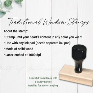 Calligraphy Address Stamp, Return Address Stamp, Self Inking or Wooden Rubber Stamp, Calligraphy Wedding Stamper image 3