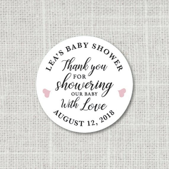 Baby Shower Stickers Thank You Stickers Favor Stickers Baby Etsy