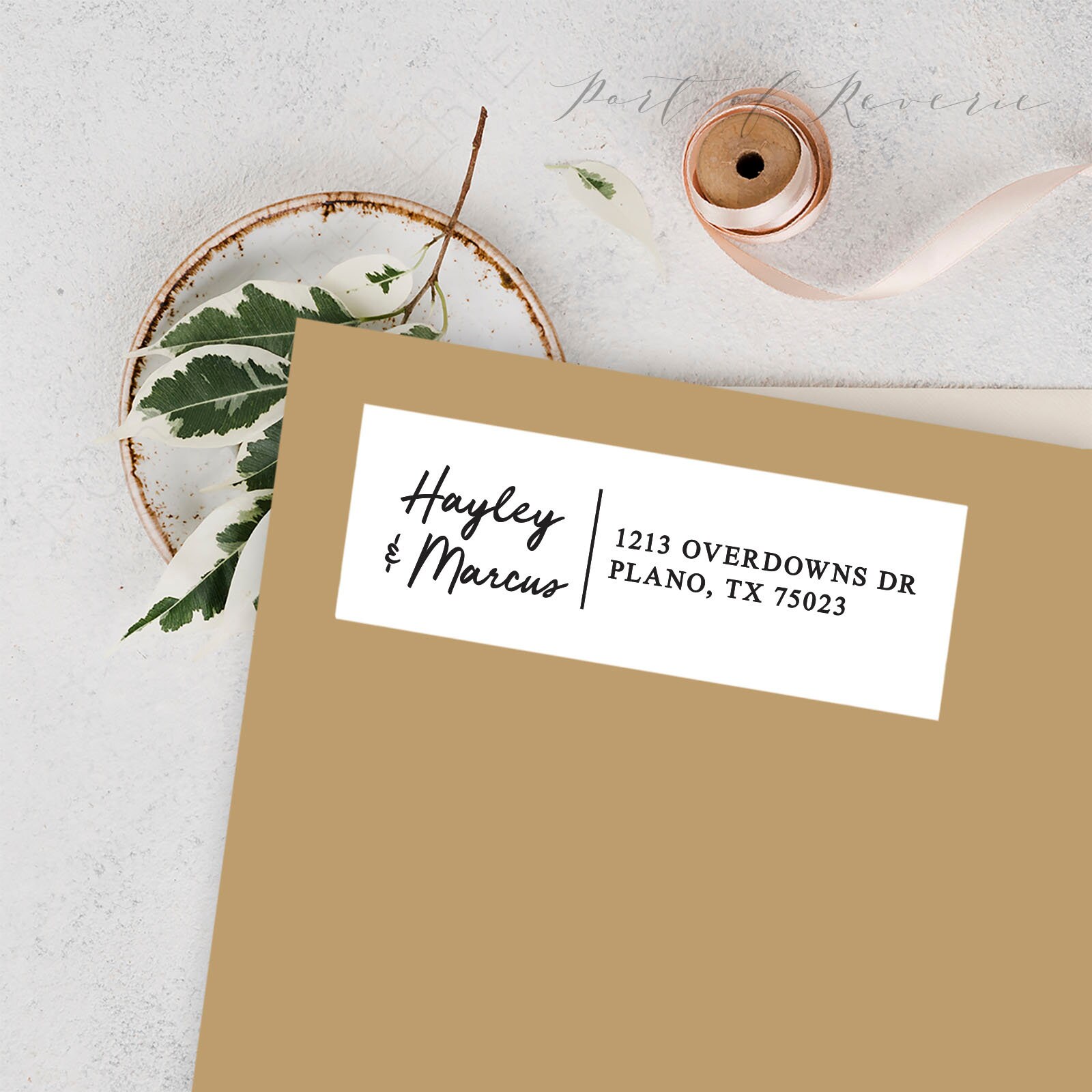 Modern Address Labels with Calligraphy Set of 40 Custom Etsy