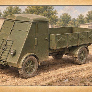 Renault AHN 3.5-ton Truck | Various Scales | Unpainted Resin Model Kit | Assembly Required