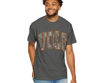 T-shirt collegiale mimetica VOLS / maglietta vintage mimetica Vols