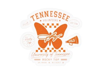 Adesivo in vinile fustellato con farfalla del Tennessee