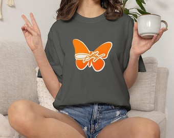 Camiseta Dolly Butterfly Laranja | Camiseta Dolly Parton TN Vols Comfort Colors