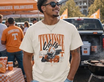 Maglietta con casco da football dei Tennessee Vols / Maglietta Comfort Colors Vols