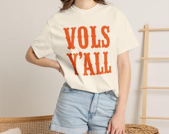 Maglietta Vols Y'All / Maglietta per tifosi di football dei Tennessee Volunteers / Colori Comfort