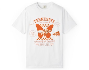 Tennessee Volunteers Butterfly Graphic T-Shirt | University of Tennessee Vols Tee| Comfort Colors|Dolly tribute|Game day