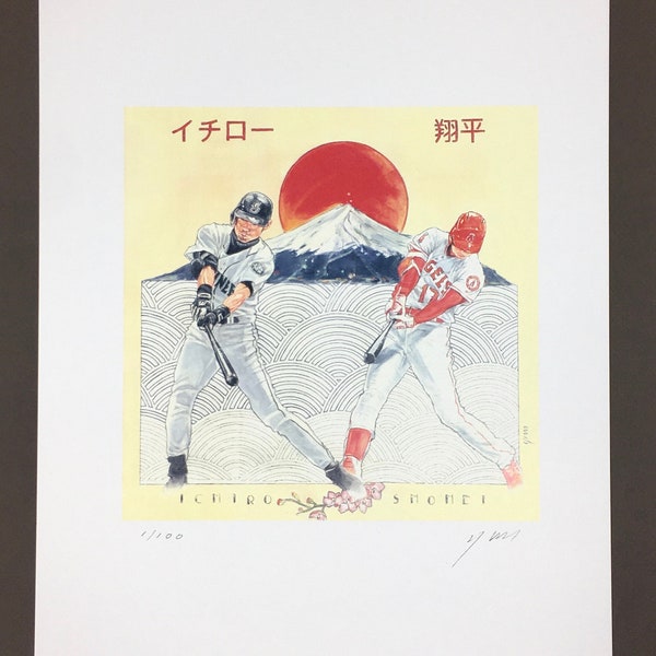 NEW - Ichiro & Shohei Print