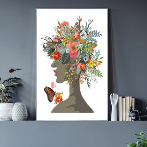 Pretty Lady Bouquet | Pobierz tę piękną grafikę ścienną, Pretty Lady Bouquet. Wystarczy pobrać i wydrukować już dziś!