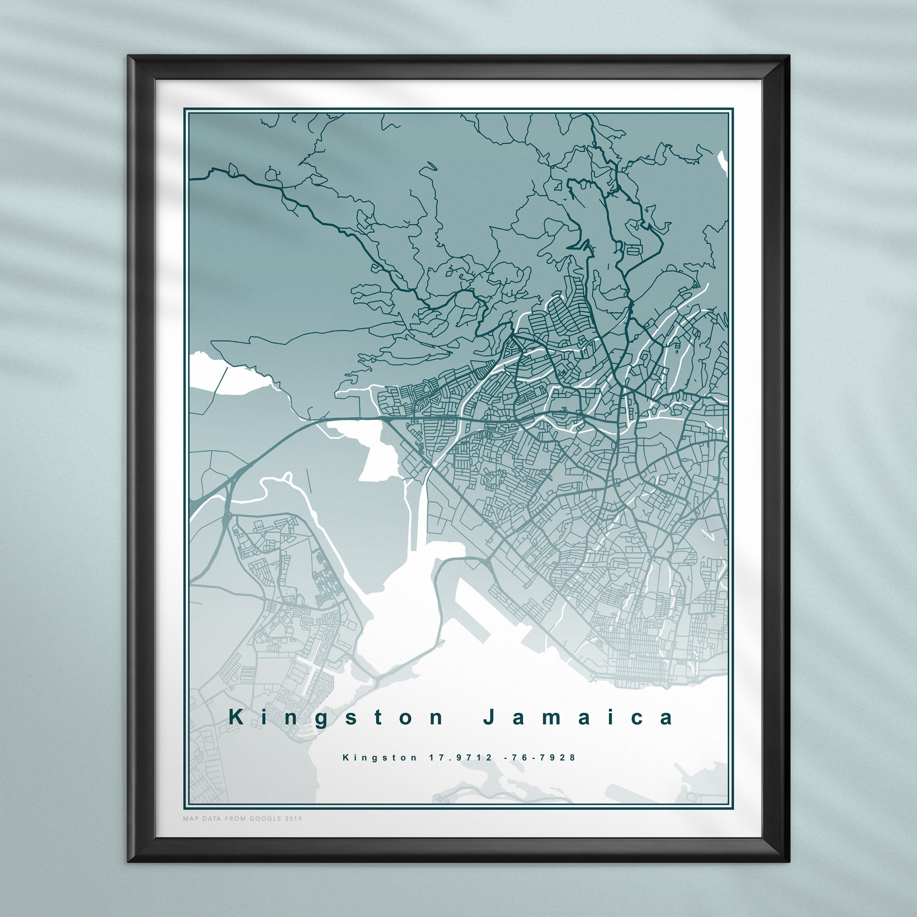 Kingston Jamaica Map |