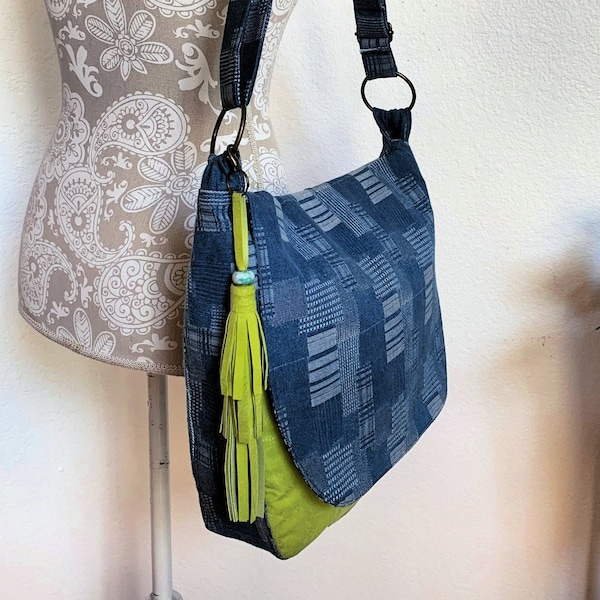 Denim Cross Body Bag Etsy