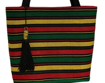 Extra Large Tote Bag, Caribbean Colors, African Print Bag,  Beach Bag, Travel Tote