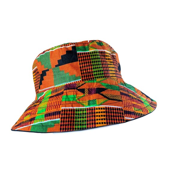 Bucket Hat African Kente Print Kente 