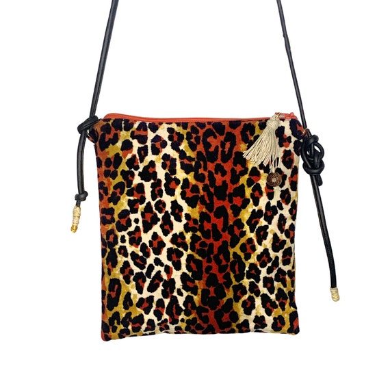 Leopard Print Crossbody Bag Animal Print Purse Small Casual Shoulder Bag Etsy Canada