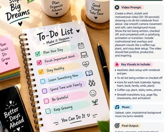 Agenda « Liste de tâches positives » | Liste de contrôle des tâches quotidiennes | Agenda pour un état d'esprit positif | Outil de productivité à imprimer | Téléchargement numérique