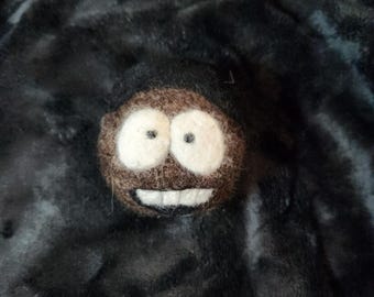 Statuetta in feltro di Tolkien Black / Token Black / South Park, 100% lana, decorazione fatta a mano