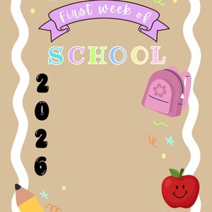 Fondo para el primer día/semana de clases, edición digital