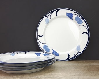 Dansk Tivoli Belles Fleurs Blue Dinner Plate - Just 1 Available Now - Blue and White Floral Plate - 1980s Dansk Belles Fleurs Blue Plate