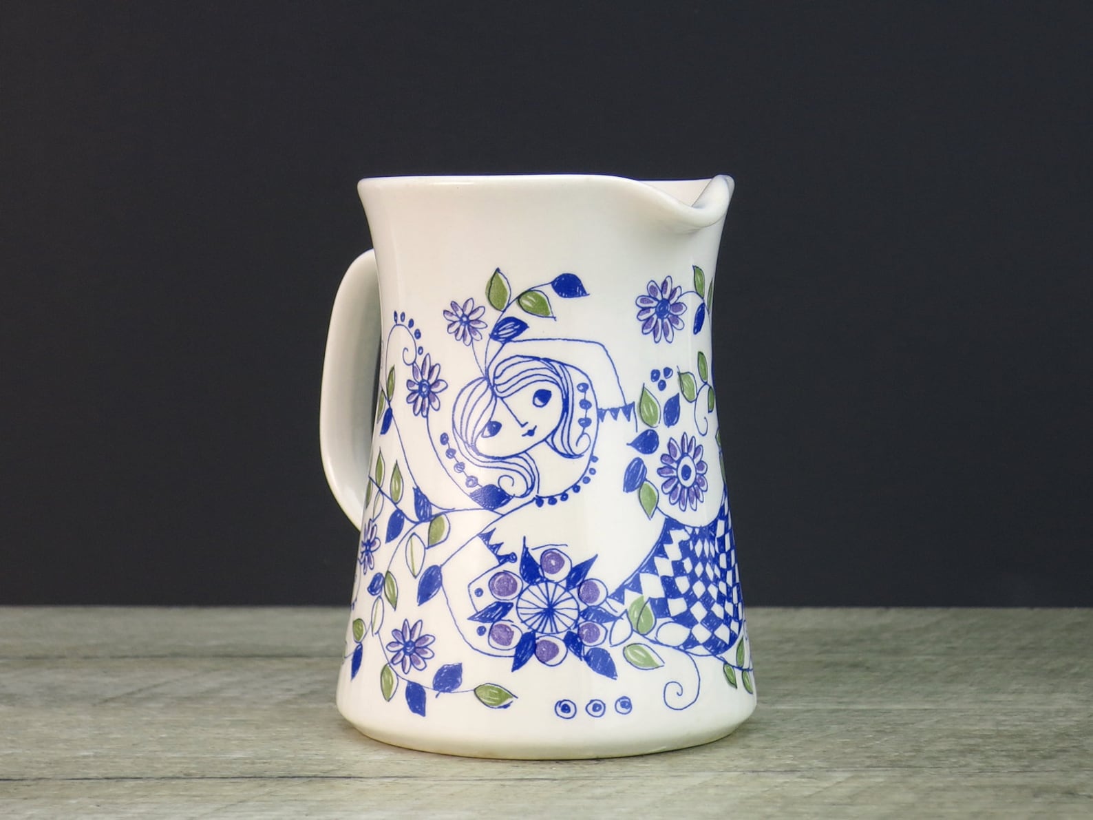 figgjo-norway-lotte-creamer-or-cream-pitcher-vintage-etsy