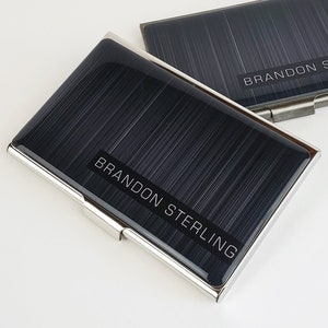 Cadeaux sympas pour homme, porte-cartes de crédit personnalisé, porte-cartes de visite pour homme, organiseur de cartes, cadeau de nouvel emploi, porte-cartes professionnel E188